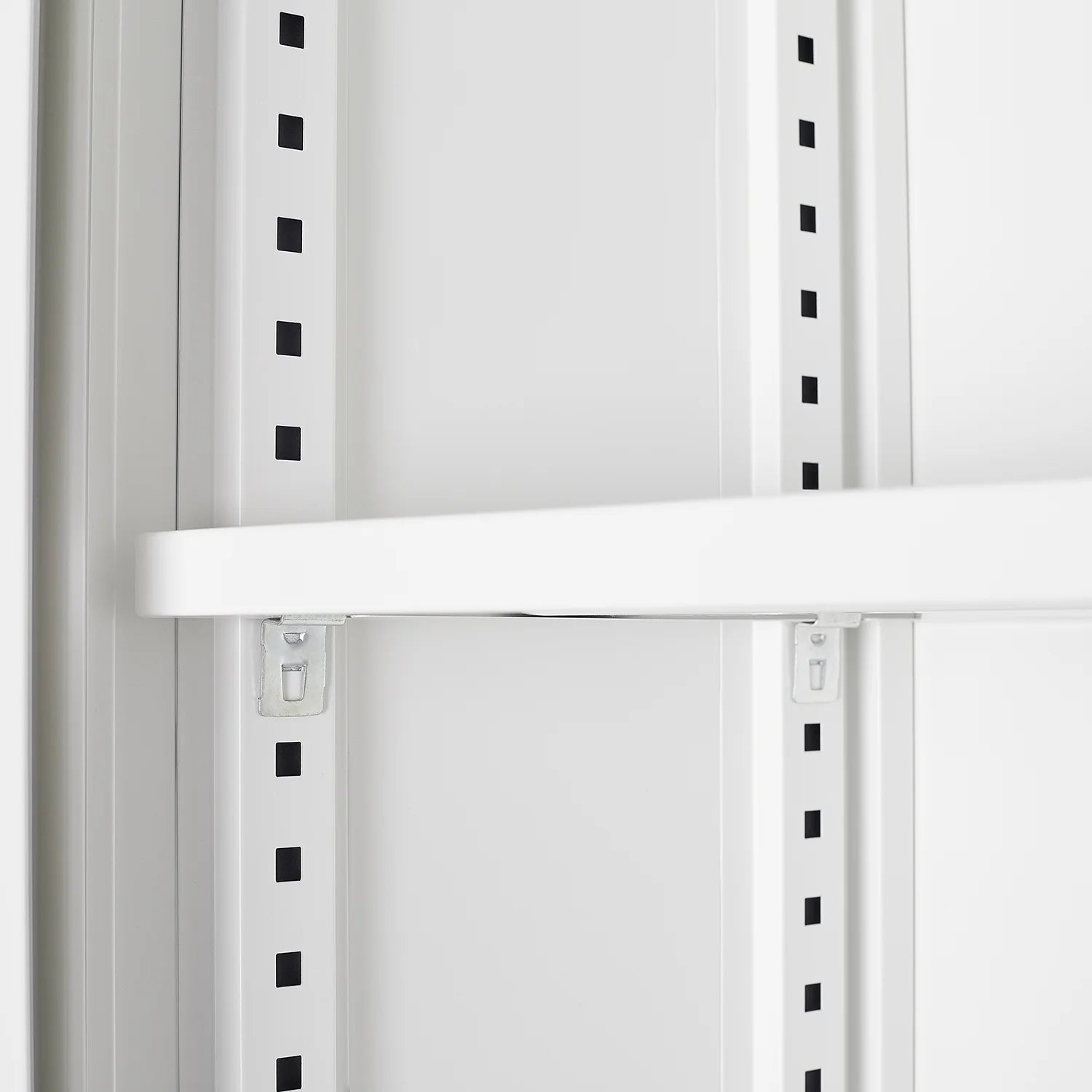 Metal Storage Cabinet with Locking Doors and Adjustable Shelf, 42" Folding Filing Storage Cabinet, Folding Storage Locker Cabinet for Home Office School Garage, White