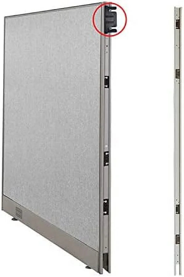 GOF 1 Person Workstation Cubicle (5.5'D x 6'W x 6'H)/Office Partition, Room Divider (72" H Cubicle Only, Grey)