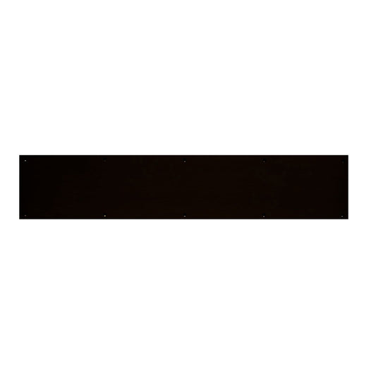 Home Decorative 8" X 30" Kick Plate Dark Bronze Aluminum Screw Mount