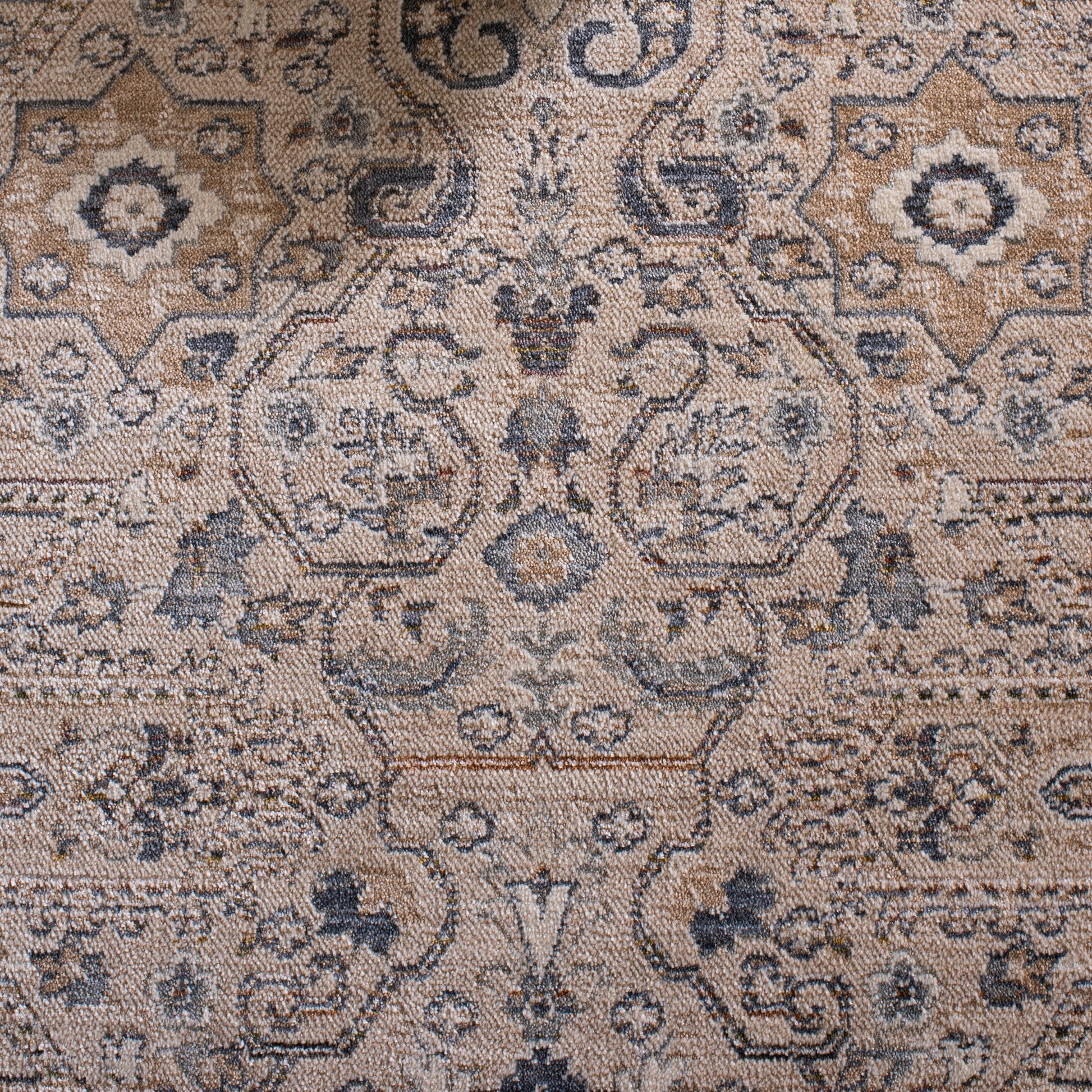 Safavieh Sutton Area Rug, Beige Navy, 6’ x 9’