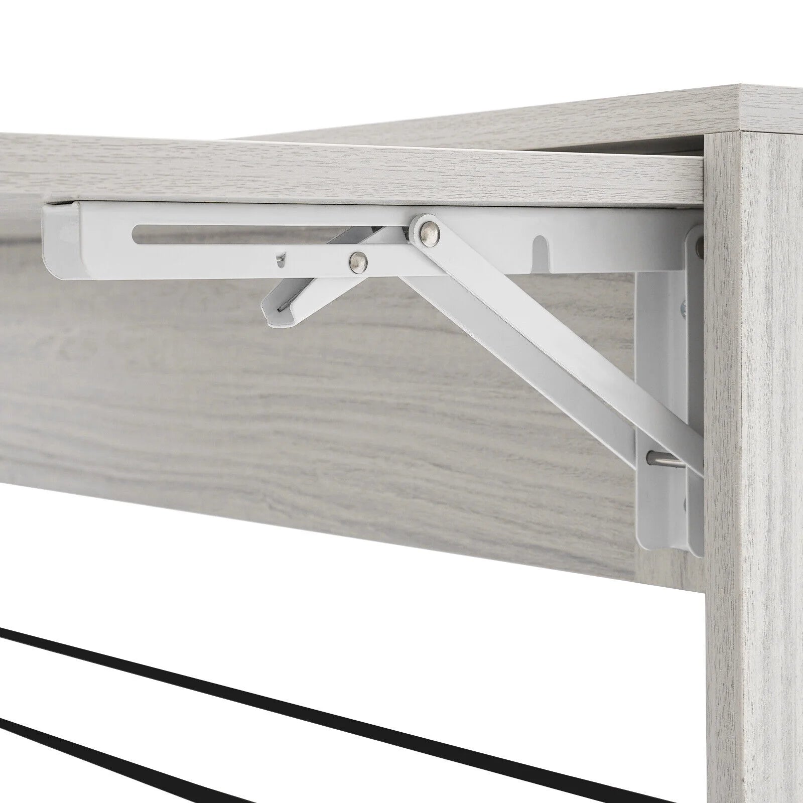 Wall-Mounted Folding Tables, Rectangular Wall-Mounted Folding Tables, Floating Tables for Study, Home Office Workstations, Bedroom, Kitchen Dining Function Hanging Tables