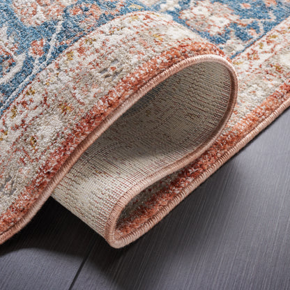 SAFAVIEH Limitee Codie Oriental Area Rug, Rust/Blue, 8' x 10'