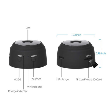 Mini WiFi Camera-1080P Home Video Audio Recorder Camcorder Night Vision Micro Cam-Smart WiFi Portable Home Office Warehouse Store Shop Indoor Room Cameras