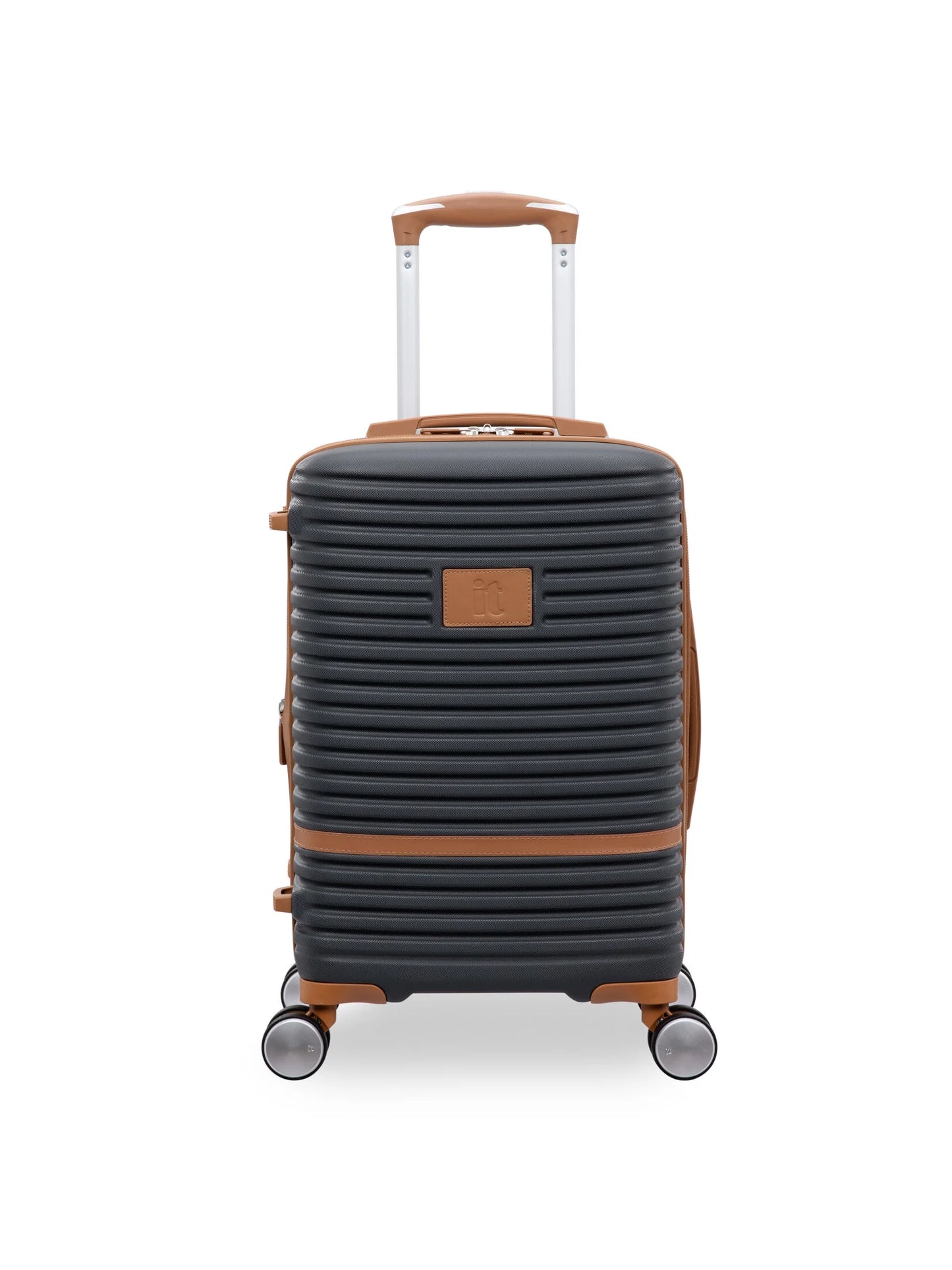 it luggage Replicating 21.5" Hardside Expandable Carry-on Spinner Luggage, Gray