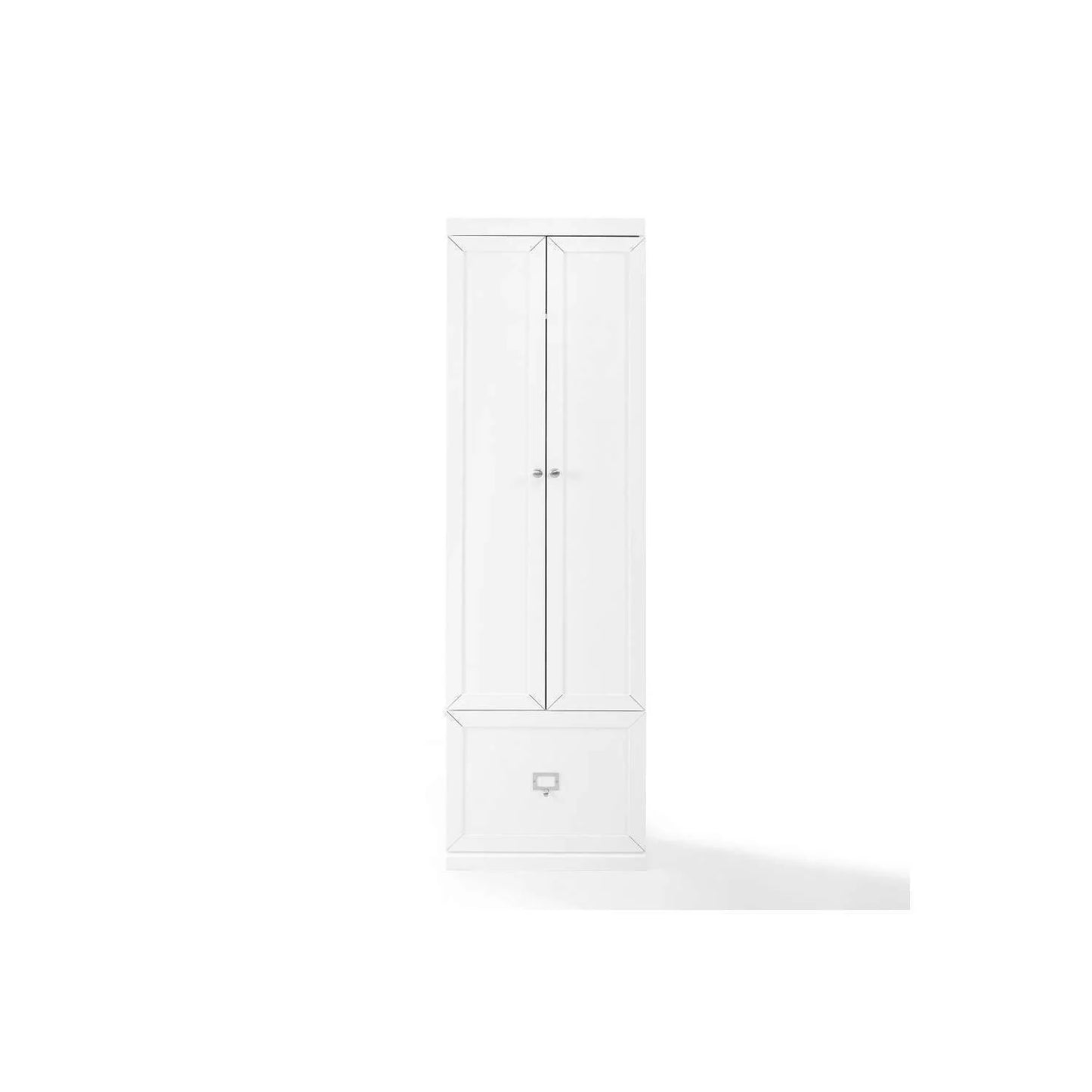 Maykoosh Antique Accents Harper Convertible Pantry Closet - White, 12.5"D x 22"W x 74"H, Pantry Cabinet with Removable Shelves, Engineered Wood, Freestanding Storage Pantry for Kitchens