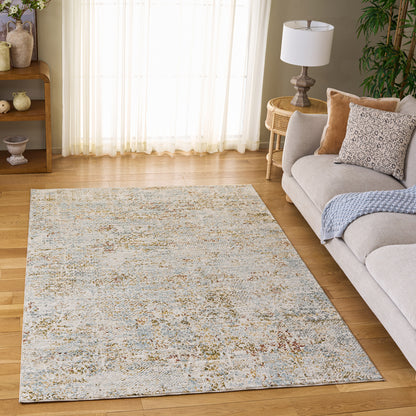 Safavieh Hamilton Area Rug, Blue Gold, 5’3” x 7’6”