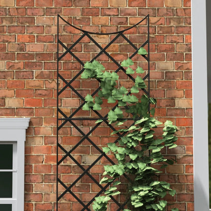 Panacea 89655 Giant Metal Trellis for Climbing Plants, Outdoor Garden Obelisk, Black, 108"H