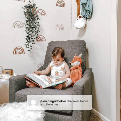 Delta Children Kenwood Slim Nursery Glider Swivel Rocker Chair. French Grey