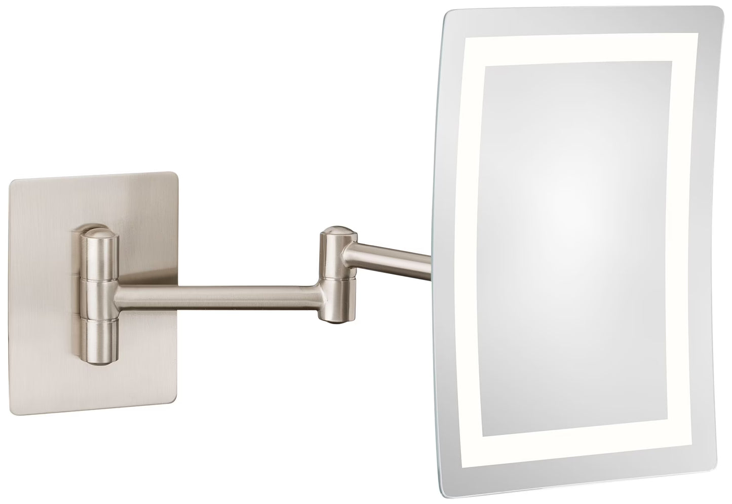 Single-sided LED Rectangular Wall Mirror - Hardwired