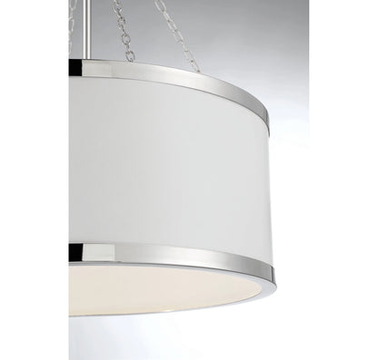 Black with Warm Brass Accents Six Light Pendant from the Delphi Collection