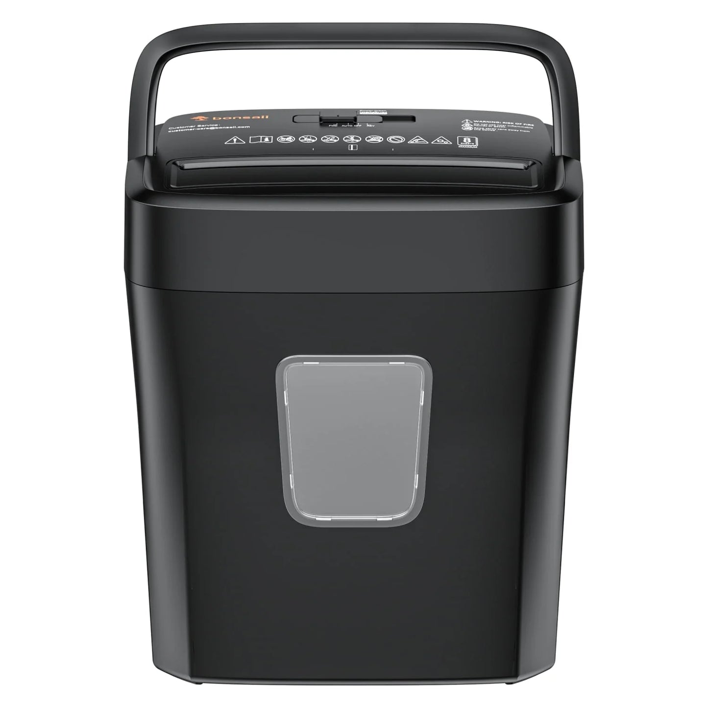 8-Sheet Cross Cut Paper Shredder for Home Office Use