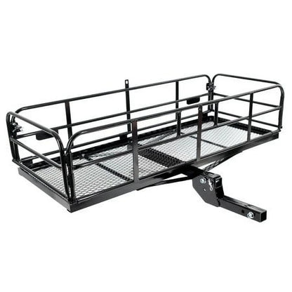 Kojem 500 Lbs Hitch Mount Cargo Carrier 60" x 24" x 14" Folding Cargo Rack Rear Luggage Basket Fits 2" Receiver for Car SUV Camping Traveling