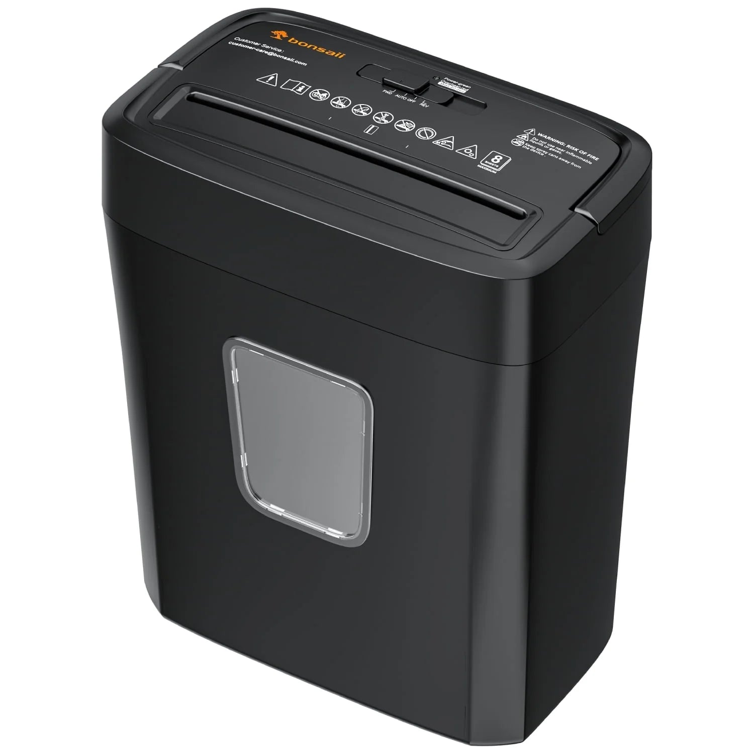 8-Sheet Cross Cut Paper Shredder for Home Office Use