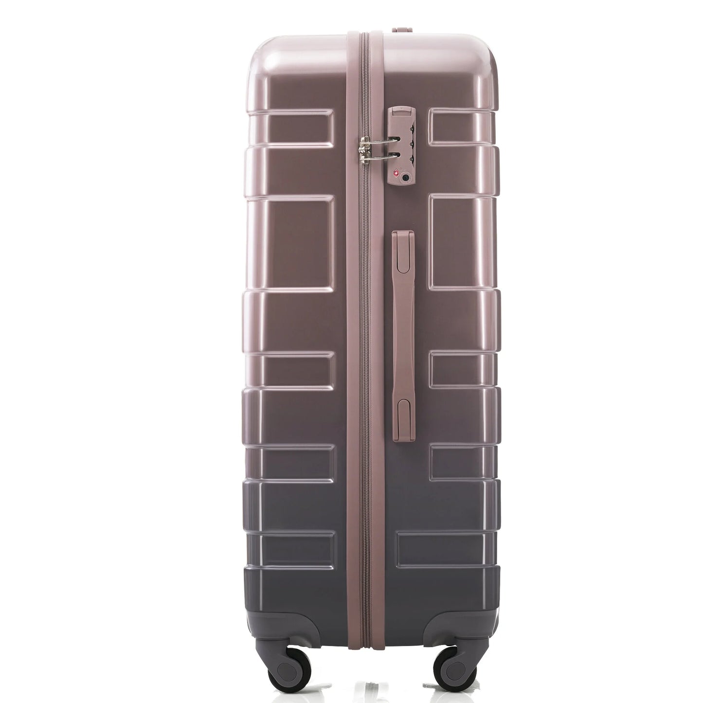 Hard Luggage Case Luggage Sets New Model ABS Hardshell 3pcs Clearance Luggage Hardside Lightweight Durable Suitcase sets Spinner Wheels Suitcase with TSA Lock 20''24''28''( golden),Travel Hard Case