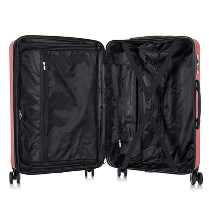 InUSA Elysian 24" Hardside Lightweight Luggage with Spinner Wheels, Handle, and Trolley, Wine