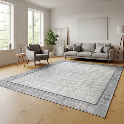 Eden Area Rug, Adelle Gray, 7’10” x 10’