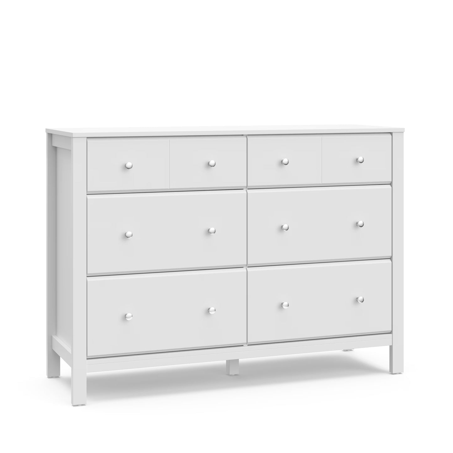 Storkcraft Horizon 6 Drawer Nursery Double Dresser, Driftwood
