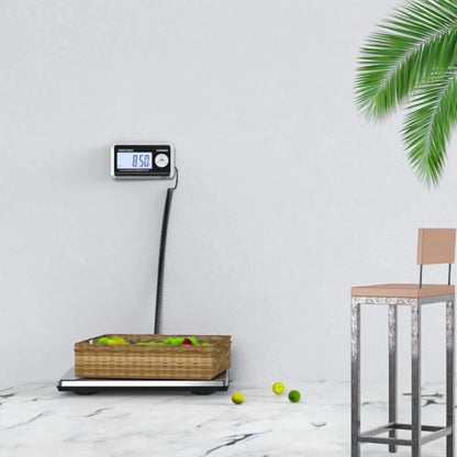 Shipping Scales 440lbs x 1.76oz Stainless Steel Large Platform,Small Business,Superlight High Accurate Postal Scales for Shipping Packages,Post Offices,Luggage Scale Battery and Adapter