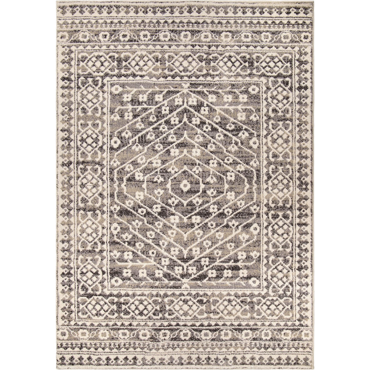 My Texas House Delilah 5'3" X 7'6" Blue Geometric Area Rug
