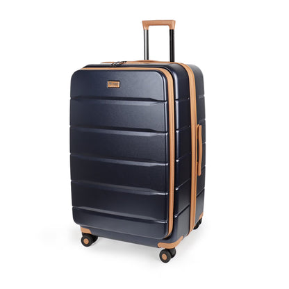 Carry On Luggage 22 x 14 x 9 Airline Approved Lightweight Hardside Spinner Luggage with TSA Lock and Laptop Compartment, Beige, CY2431