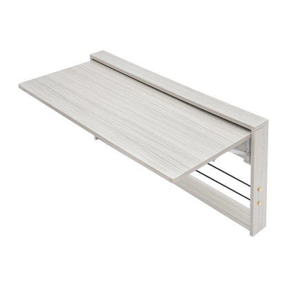 Wall-Mounted Folding Tables, Rectangular Wall-Mounted Folding Tables, Floating Tables for Study, Home Office Workstations, Bedroom, Kitchen Dining Function Hanging Tables