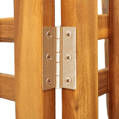 vidaXL 3 Panel Room Divider Privacy Room Divider Screen Solid Wood Acacia