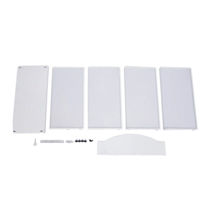 Magazine Rack Magazine Holder 4 Tier Floor-Standing Newspaper Rack Manual Book Storage Rack Iron Magazine Display Rack (White)