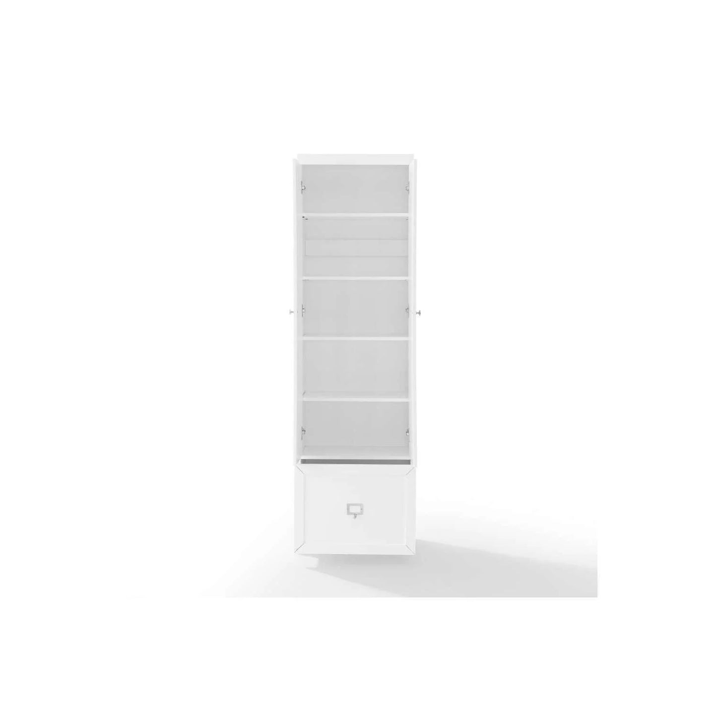 Maykoosh Antique Accents Harper Convertible Pantry Closet - White, 12.5"D x 22"W x 74"H, Pantry Cabinet with Removable Shelves, Engineered Wood, Freestanding Storage Pantry for Kitchens