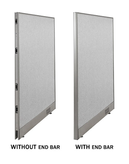 GOF Wall Mounted Office Partition (24”W x 72”H) Privacy Screen, Room Divider, Commercial-Grade Fabric Panels