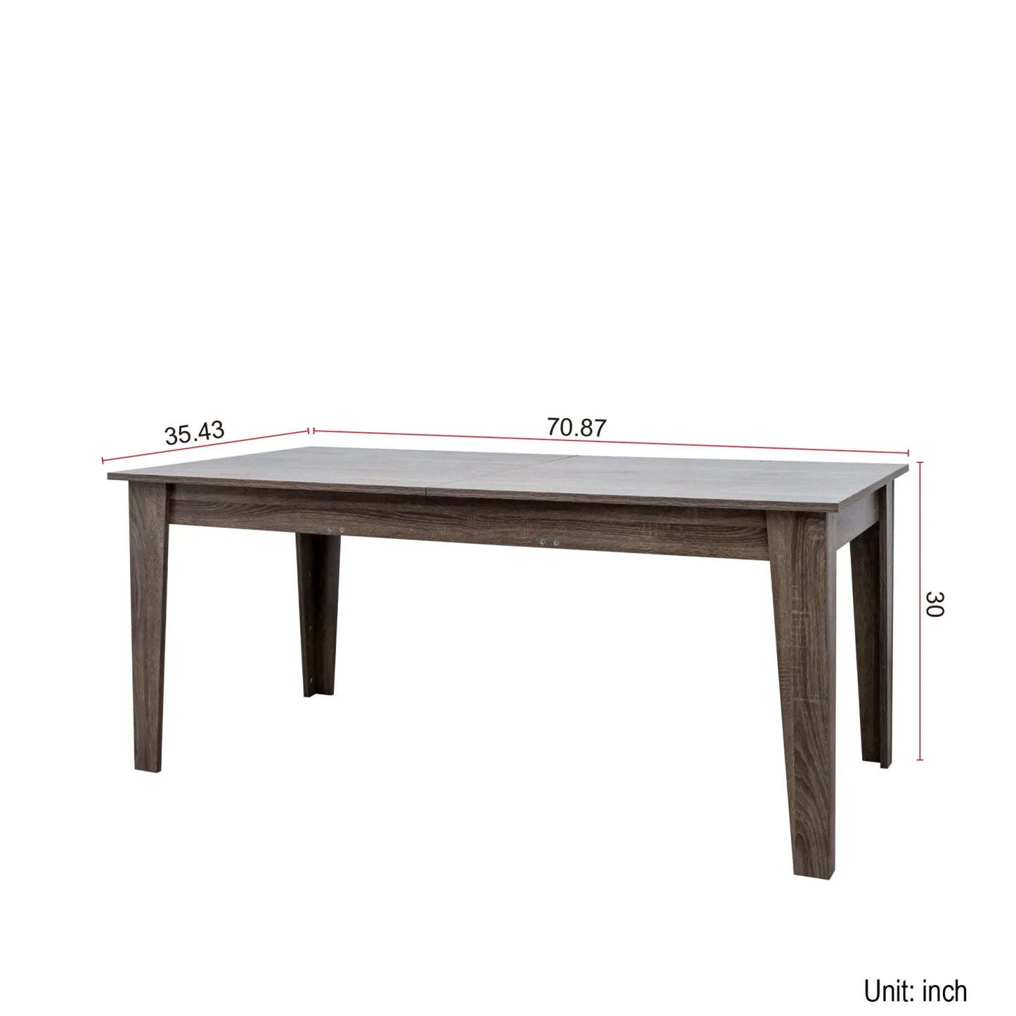 106" Expandable Dining Table for Small Spaces, Space-Saving Extendable Kitchen Table with Scratch-Resistant Surface, Multi-Functional Walnut Finish for Family Meals & Home Office Use