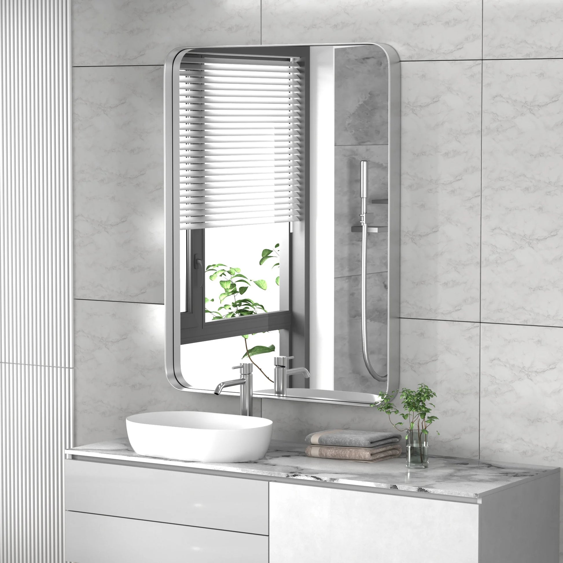 Rectangle Metal Wall Mirror