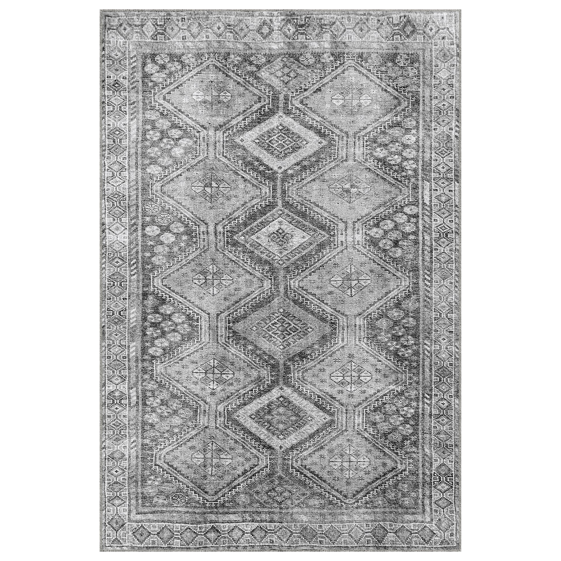 Apache Chenille Area Rug, Theodora Gray, 6' x 9'