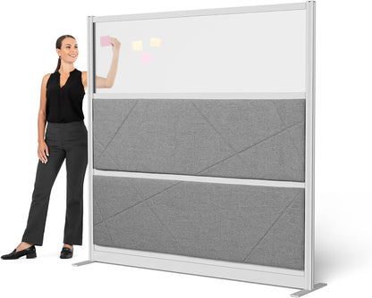 Stand Up Desk Store Tranquility Modular Wall and Sound Absorbing Room Divider | Sound Dampening Acoustic Modular Wall Panels for Office | Cubicle Noise Reduction and Partition (70'' x 48'')