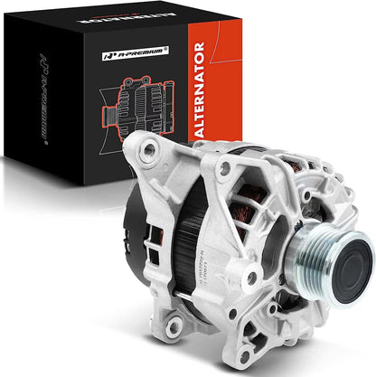 A-Premium Alternator Compatible with Mercedes-Benz W205 C300 2015-2018, C253 GLC300 2016-2019, GLC350e 2020, Metris 2018-2021, L4 2.0L, 12V 190A Clockwise, Replace# A0009067703