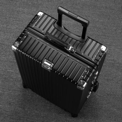All Aluminum Magnesium Carry on Luggage Airline Approved, Hardside Carry on Suitcase with TSA Lock, Zipperless Luggage Checked Luggage Metal Rolling Luggage for Travel, Business