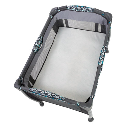 Baby Trend Resort Elite Nursery Center Playard with Bassinet and Travel Bag. Laguna Blue