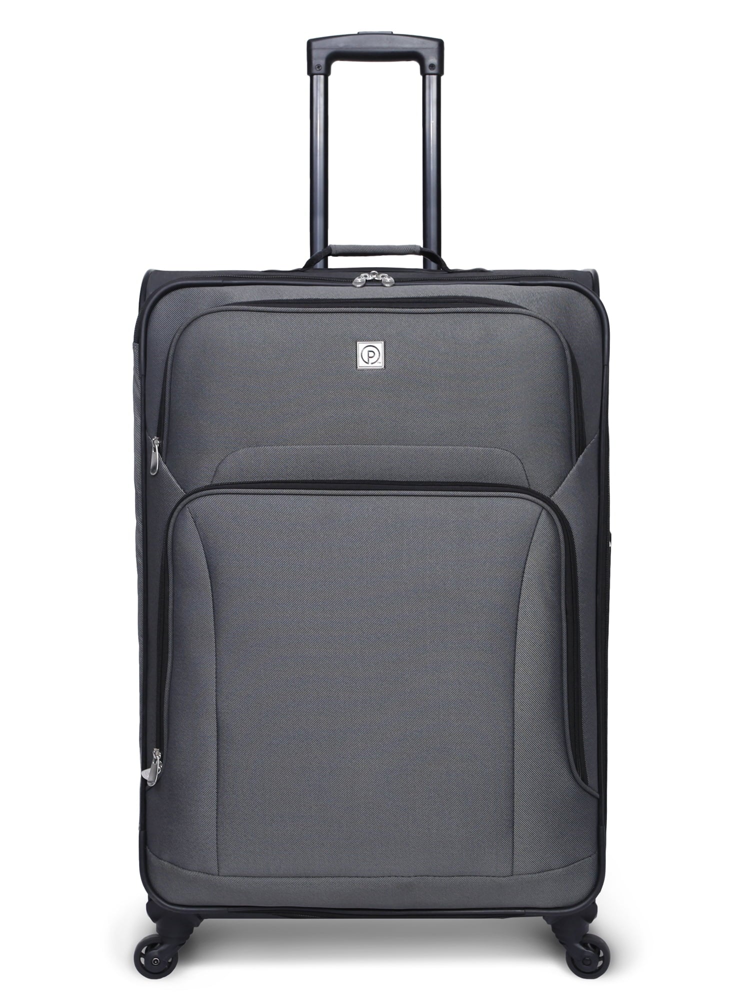Protege 5 Pc Spinner Luggage Set With 28" & 24" Check Bags, 20" Carry-on, Gray