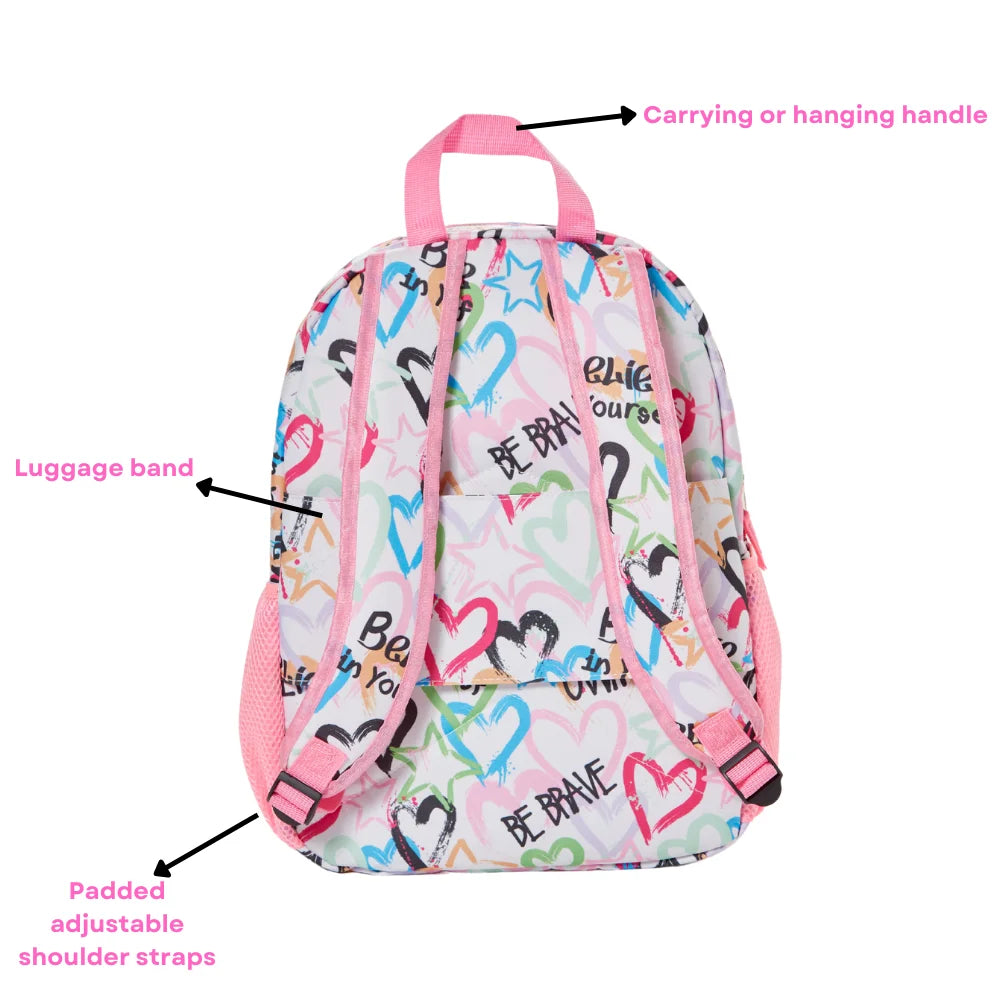 Kids Luggage Girls Suitcase Set Backpack Neck Pillow Water Bottle and Luggage Tag 5 Pc