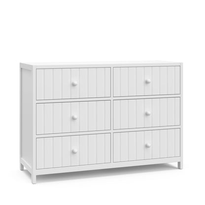 Graco Teddi 6 Drawer Nursery Double Dresser, White