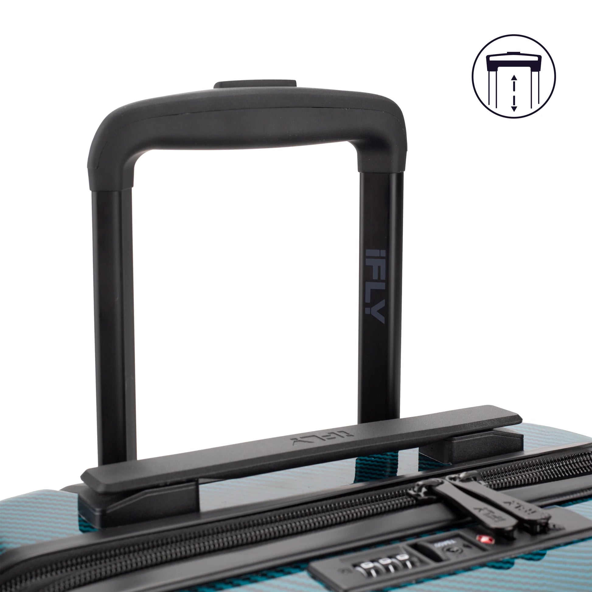 iFLY Carbon Elite 28" Hardside Checked Luggage, Teal