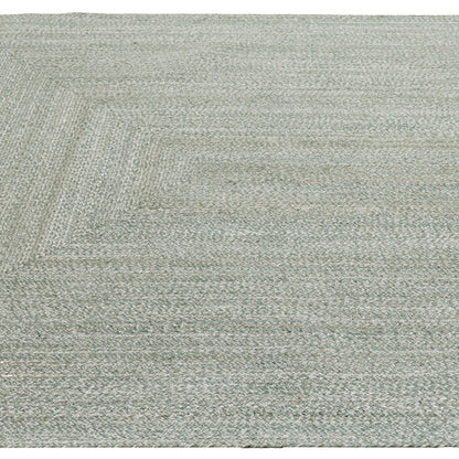 Obeetee Layla Braided Area Rug, Green, 5’ x 7’6”