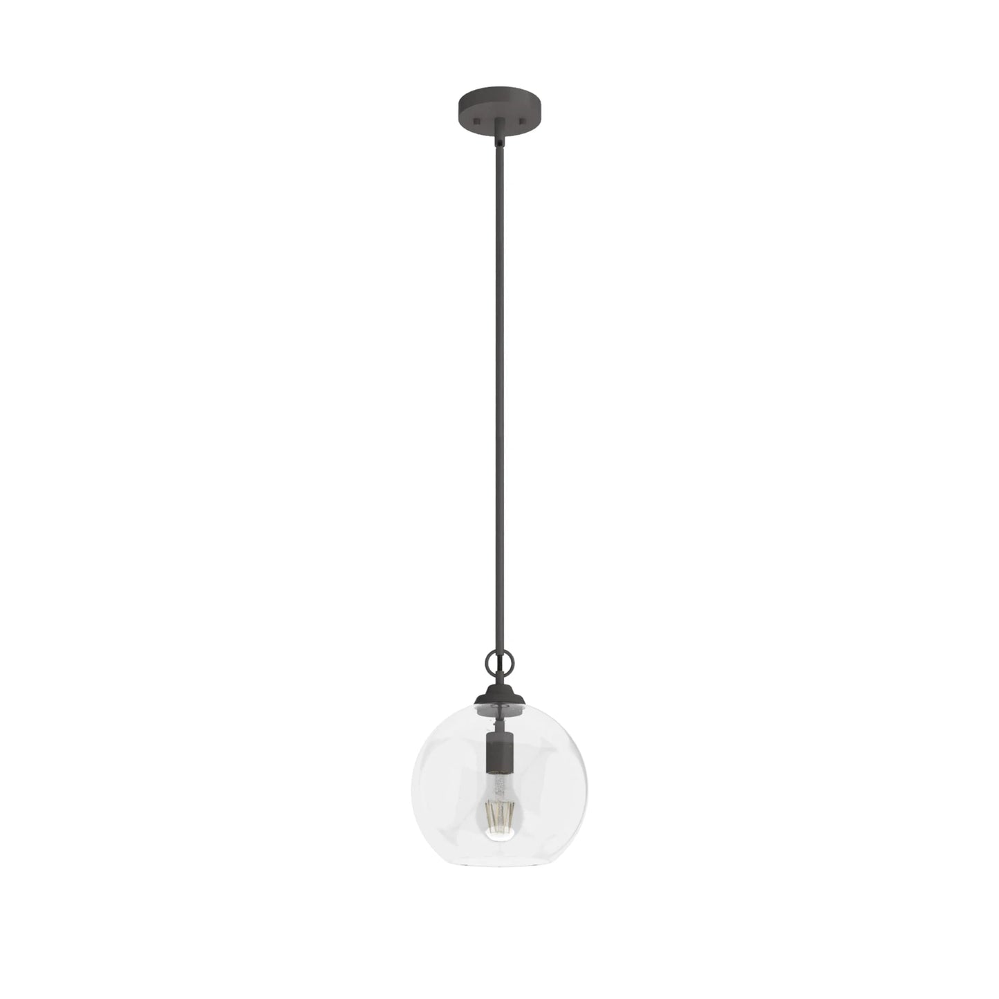 Hunter - High Oaks 1-light Alturas Gold, Small Pendant Light, Dimmable, Formal Style, Globe Shaped, for Bedrooms, Dining, Living Rooms - 19559