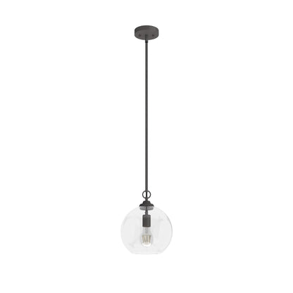Hunter - High Oaks 1-light Alturas Gold, Small Pendant Light, Dimmable, Formal Style, Globe Shaped, for Bedrooms, Dining, Living Rooms - 19559