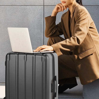 UBesGoo 3 Piece Hardshell Luggage Set, ABS Hardside Lightweight Trolley Carry On Suitcase with TSA Lock Spinner Wheels, Dark Gray
