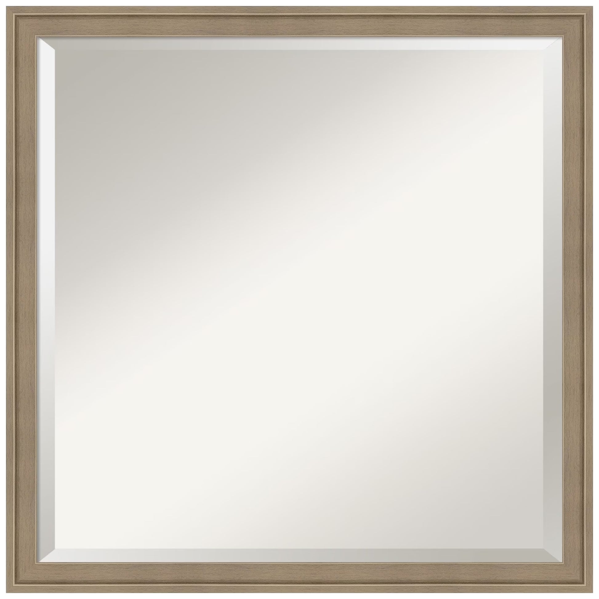 Amanti Art Florence Silver Beveled Wall Mirror 31.75 x 41.75 in.