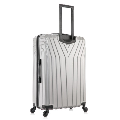 InUSA Vasty 28" Hardside Lightweight Luggage with Spinner Wheels, Handle, and Trolley, Gray