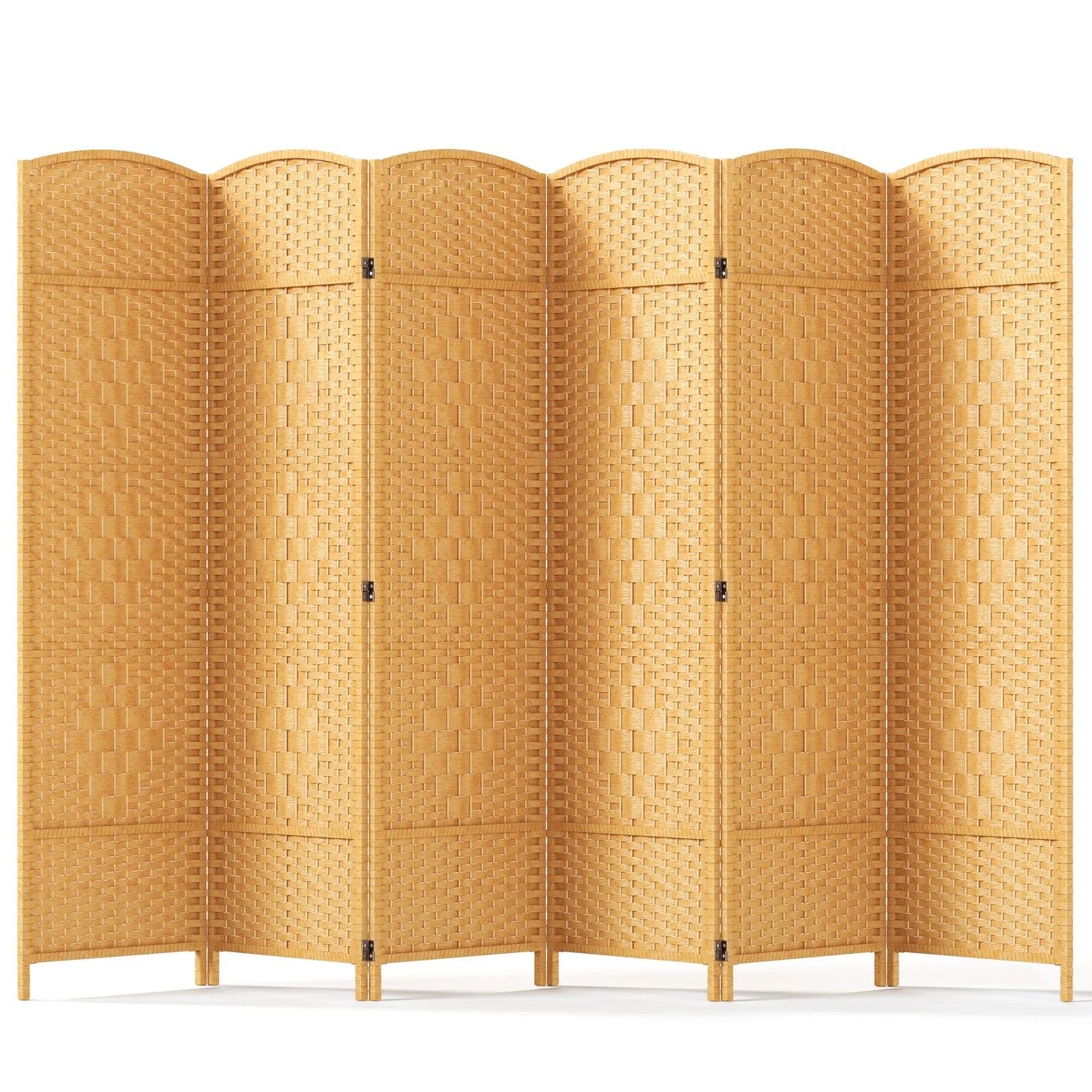 Jostyle Room Divider 6ft. Tall Extra Wide Privacy Screen, Folding Privacy Screens Freestanding Nature