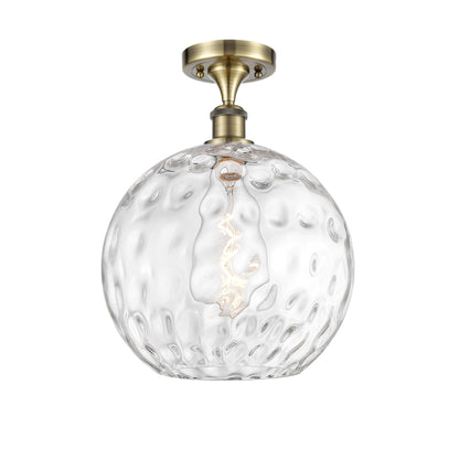 Innovations Lighting 516-1C-17-12 Athens Semi-Flush Athens 12" Wide Semi-Flush Globe