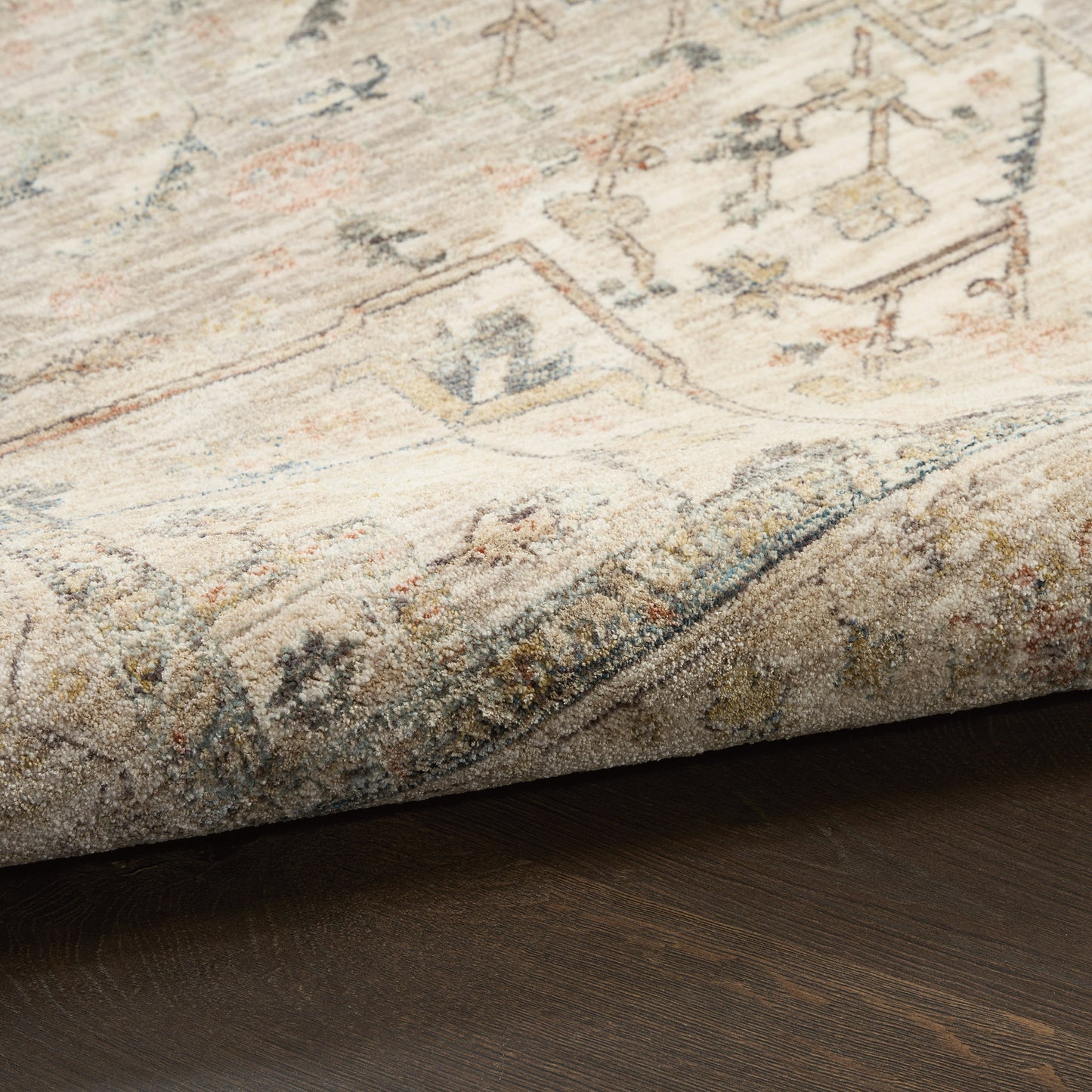 Nourison Antiqua Area Rug, Rose 5’3” x 7’6”