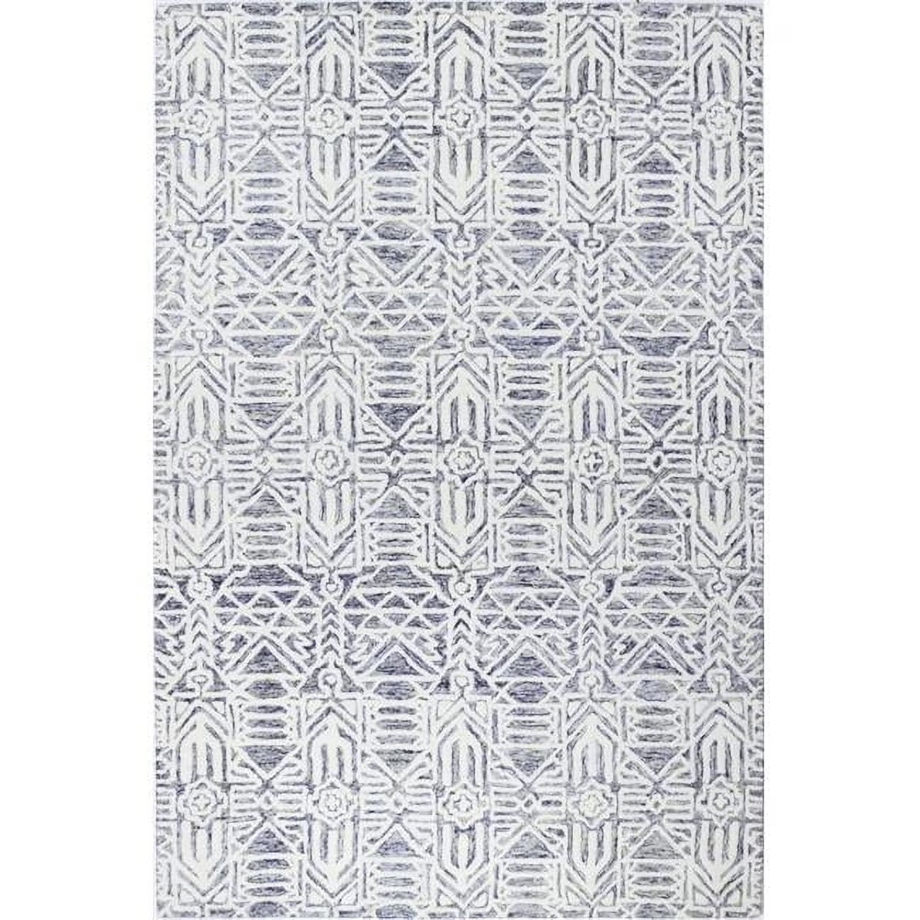 Bashian Verona Noland 3'6" x 5'6" Area Rug in Ivory and Blue